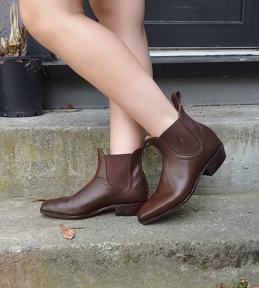 Brown Classic Square toe Jodhpur Boot